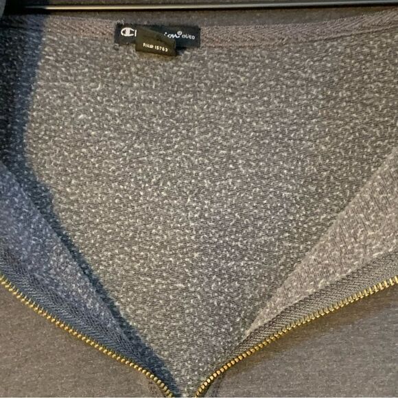 CHAMPION Hoodie Men’s XL Gray Full Zip. - Picture 4 of 14